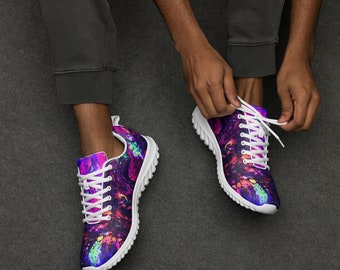 Trippy EDM Festival Mens Athletic Shoes
