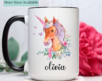Unicorn Mug,Personalized Unicorn Coffee Mug,Custom unicorn cup,Cute Unicorn Cup,Unicorn Gifts for Women, Girls,Christmas gift,gift for her