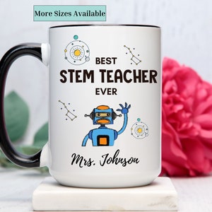 Personalized STEM teacher mug,stem Teacher Gift,Gift for STEM teacher,stem Teacher cup,teacher appreciation gift,stem teacher Christmas gift