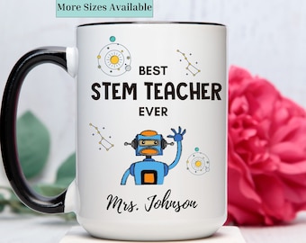Personalized STEM teacher mug,stem Teacher Gift,Gift for STEM teacher,stem Teacher cup,teacher appreciation gift,stem teacher Christmas gift