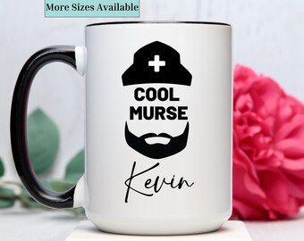 Personalized male nurse  mug,custom Murse coffee cup,Nurse Gifts,Gift for nurse, gift for men,Nurse Graduation Gift,Nurse Appreciation