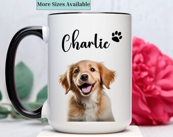 Custom pet mug,custom dog coffee cup,dog photo mug,Custom pet gifts,pet photo gift,Pet potrait,pet memorial gift,Dog lover gift,dog picture