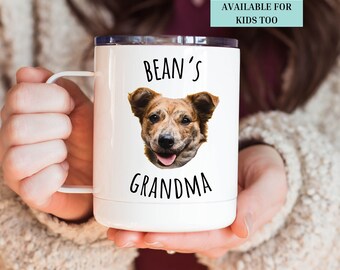 Custom pet face tumbler mug,personalized photo mug, custom pet photo coffee mug dog mug for mom,custom dog tumbler,custom pet tumbler