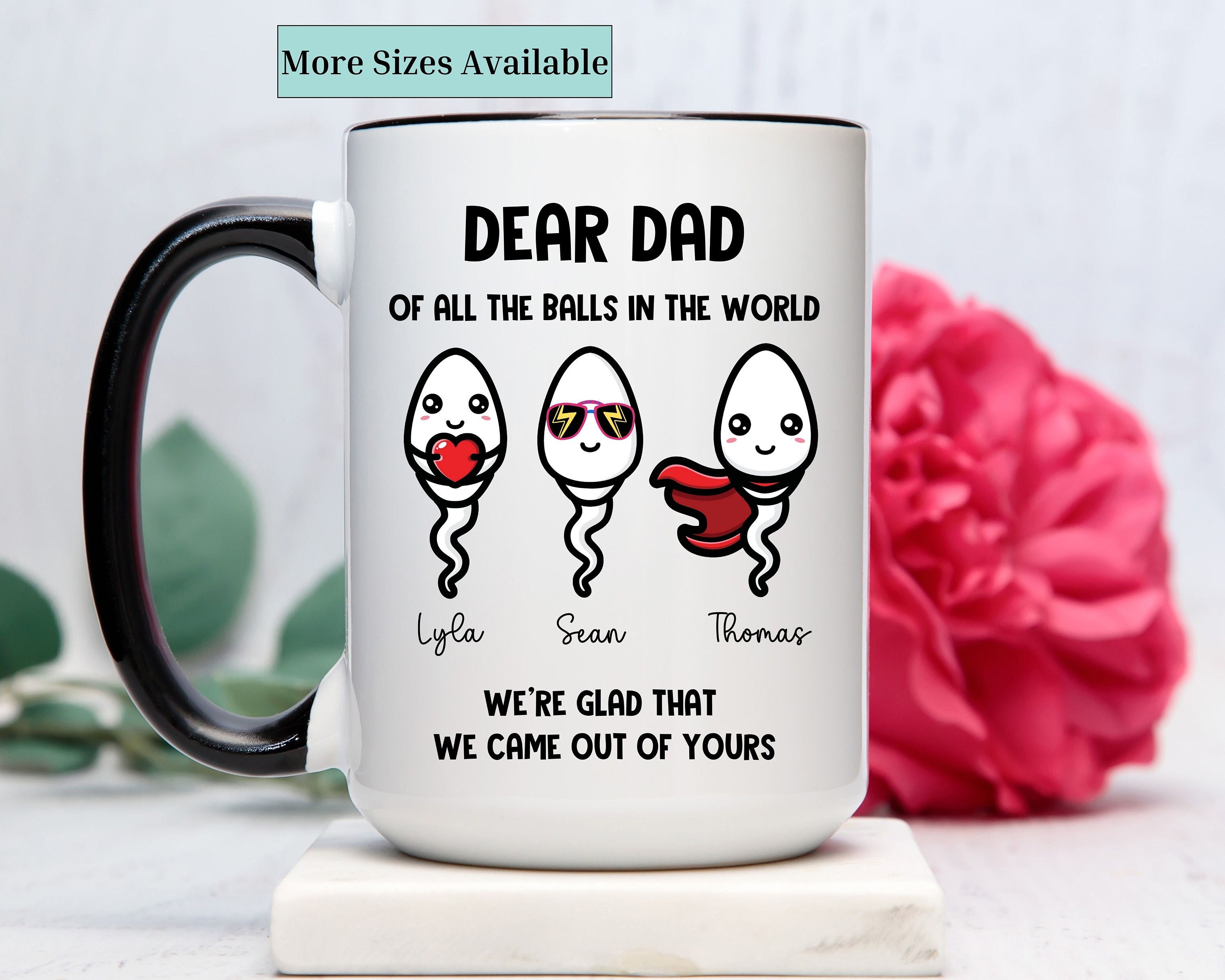 Personalized Dad Mug Kid Name,funny Dad Coffee Cup,funny Gift for