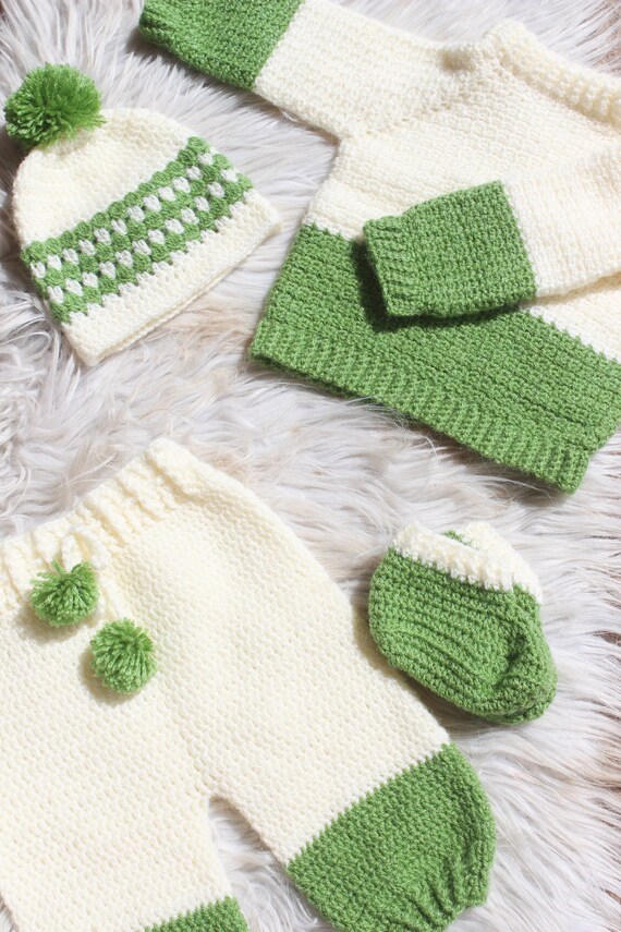 Handmade baby cheap sweater sets