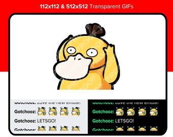 Pokémon animado Psyduck confundido / Gesto de Psyduck / Gestos de Twitch / Gestos de Discord / YouTube / Pokémon / Psyduck
