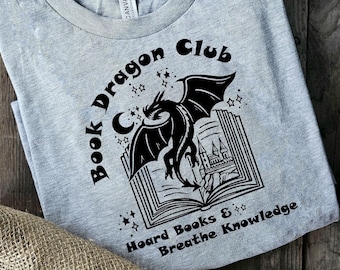 Book Dragon, reading t-shirt