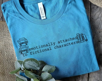 Fictional Characters, reading t-shirt