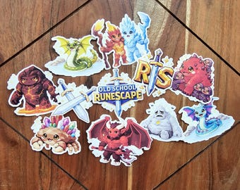Runescape Boss Sticker Pack, Runescape Bosses, Stickers