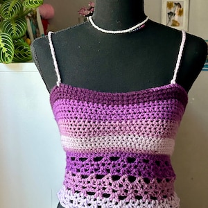 crochet ombré top