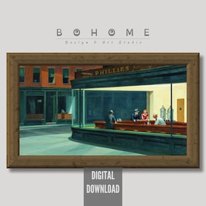 Edward Hopper Nighthawks Print: Vintage American Art (Digital Download)