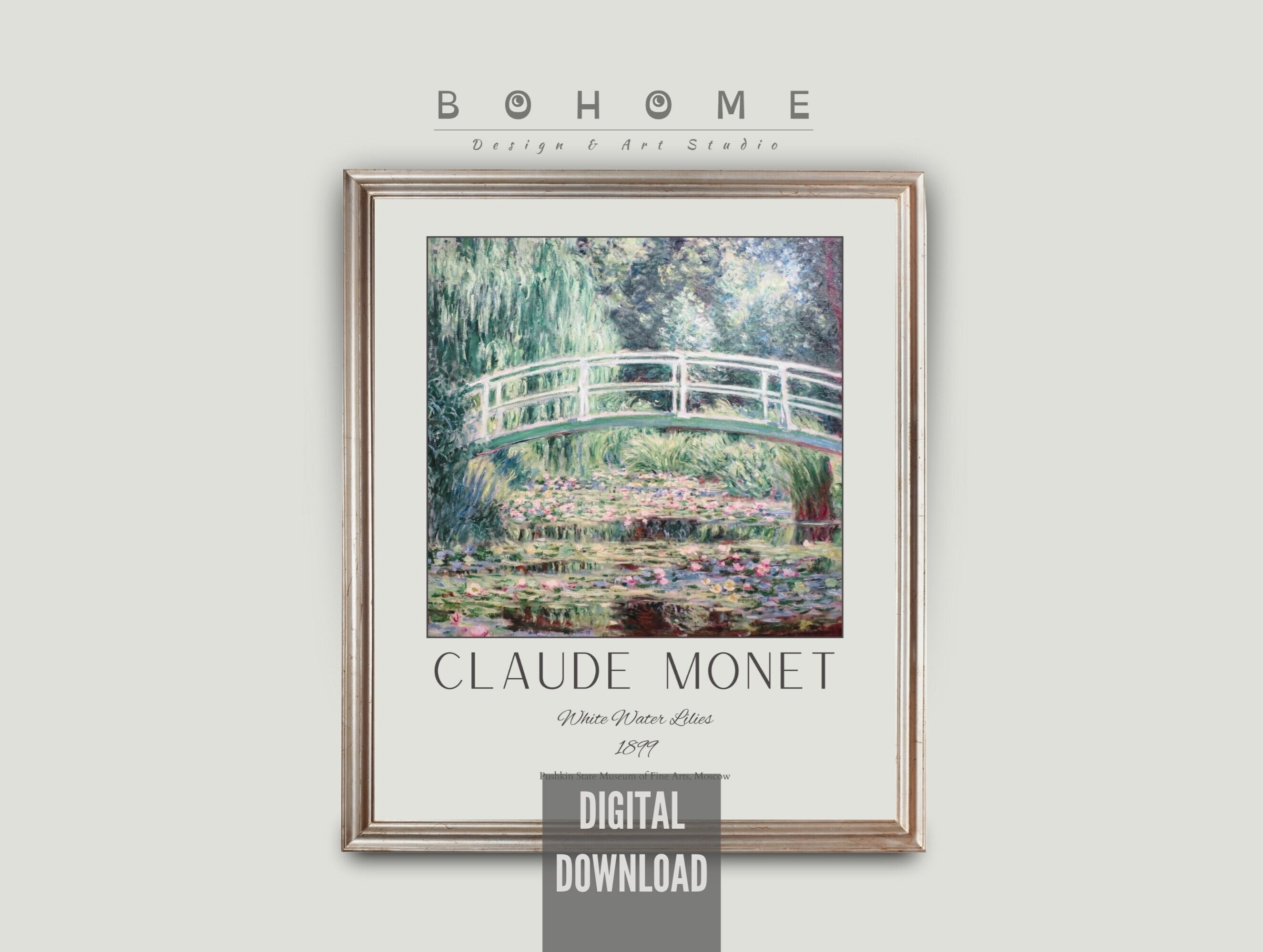 Claude Monet, Digital Download, 300dpi High Resolution, Classic Fine ...