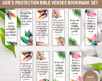 bible verse book marks png bundle, Printable floral bookmark, Religious Png, Inspirational Bookmark, Christian Inspirational Bookmarks