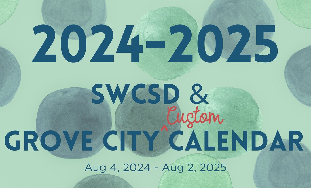 SWCSD 2425 Calendar Polka Dots Etsy