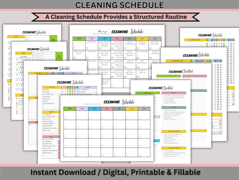 ADHD Cleaning Checklist Printable - Il 794xN.5372846454 7buv 