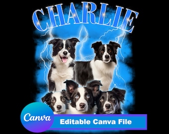 Haustier Fotovorlage: Hundedesign (Canva-Datei)