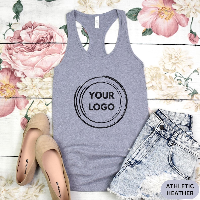 Custom Logo Racerback Tank Top: Personalized Design Women Top Bild 1