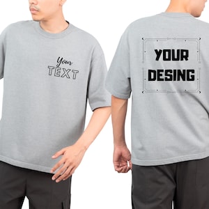 Custom Back Print Shirt Upgrade: Add Your Design Front And Back