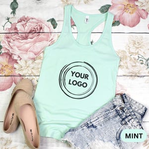 Custom Logo Racerback Tank Top: Personalized Design Women Top Bild 3