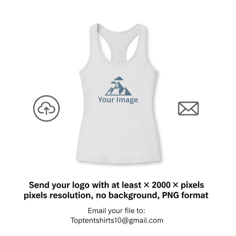 Custom Logo Racerback Tank Top: Personalized Design Women Top Bild 8