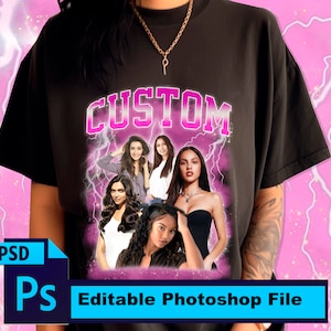 Custom Bootleg Rap Template, Bootleg PSD File, Change Color Bootleg Template, Bootleg Photoshop Template , Make Your Own Bootleg Shirt PNG