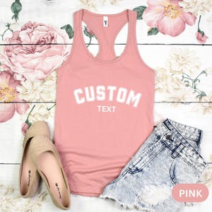 Custom Logo Racerback Tank Top: Personalized Design Women Top Bild 2