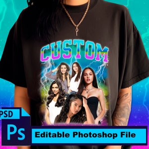 Editable Bootleg Rap Template, Bootleg PSD File, Change Color Bootleg Template, Bootleg Photoshop Template , Make Your Own Bootleg Shirt PNG