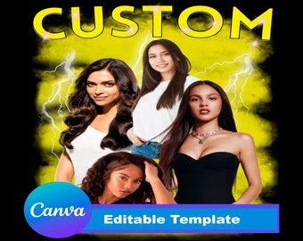 Editable Bootleg Design Canva Template: Custom Rap Art (Digital Download)