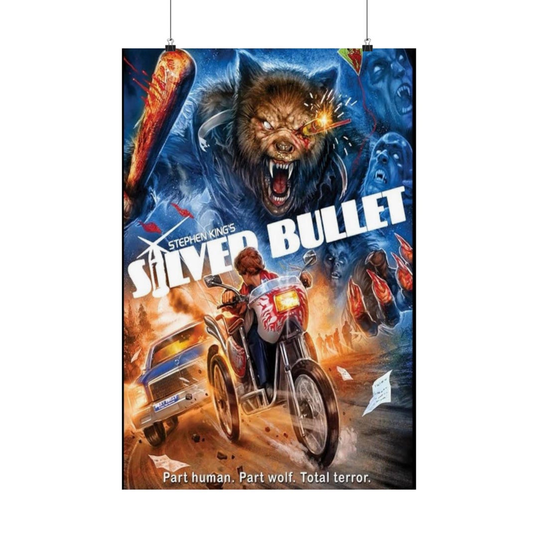 Silver Rounds Werewolf Silver Bullet Werewolf Poster Stephen King Matte Vertical Poster - Etsy