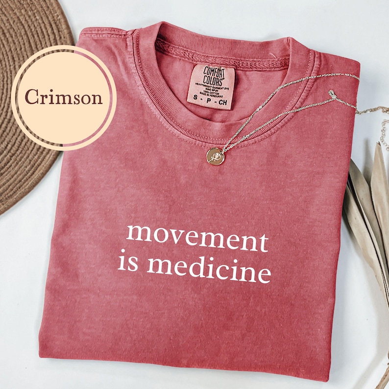 Physiotherapist Shirt, Comfort Colors® Movement Is Medicine, Physical Therapist Gift, Therapy Tshirt, PT Graduation T Shirt, Assistant image 7