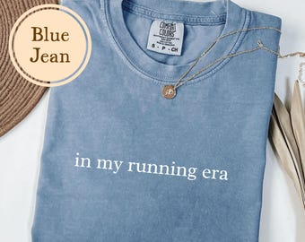 Running Shirt, Comfort Colors® In My Running Era, Gif For Runner, Marathon Tshirt, Workout T Shirt, Marathoner