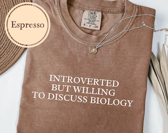Biology Shirt, Comfort Colors® Science Gift, Biology Teacher Tshirt, Funny Student T Shirt