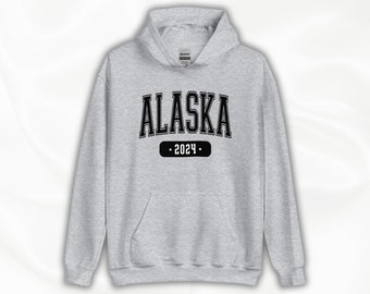 Alaska Trip Hooded Sweatshirt, Alaska Hoodie, Alaska Trip Shirts, Alaska Cruise Sweatshirt, Matching Cruise Shirts