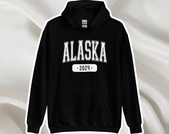 Alaska Trip Hooded Sweatshirt,  Alaska Cruise Sweatshirt, Alaska Hoodie, Alaska Trip Shirts, Group Cruise Shirts