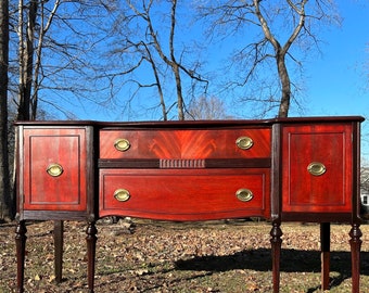 Hepplewhite Style Buffet Traditional Sideboard Credenza