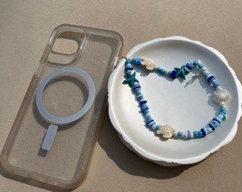 Beachy Blue Phone Charm