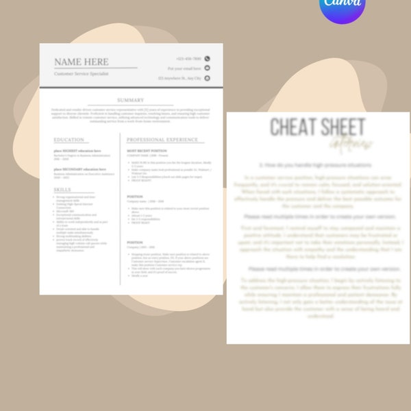 Work From Home Resume + Cheat Sheet