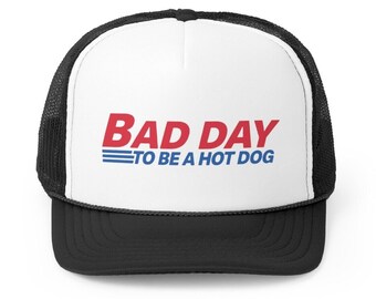 Bad Day to be a Hotdog Trucker Rope Snapback I Vintage klassieke hoeden I Truckerhoeden voor de zomer