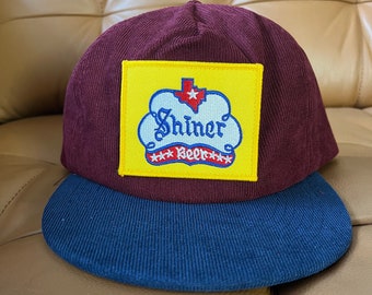 Limited Original Shiner Beer Patch Corduroy Snapback | Klassieke geborduurde vintage hoed | Retro zomerhoeden voor hem