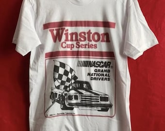 Nascar Winston Cup Vintage T-shirt | Origineel uniseks grafisch T-shirt | Retro klassieke T-shirts
