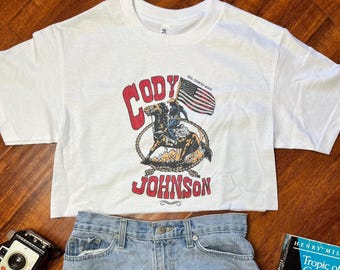 COJO crop top met countrymuziek | Klassieke countrymuziekkleding | Croptops voor countryconcert | Country-western-top