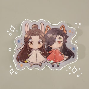 TGCF Winter Holographic Sticker | Xie Lian | Hua Cheng