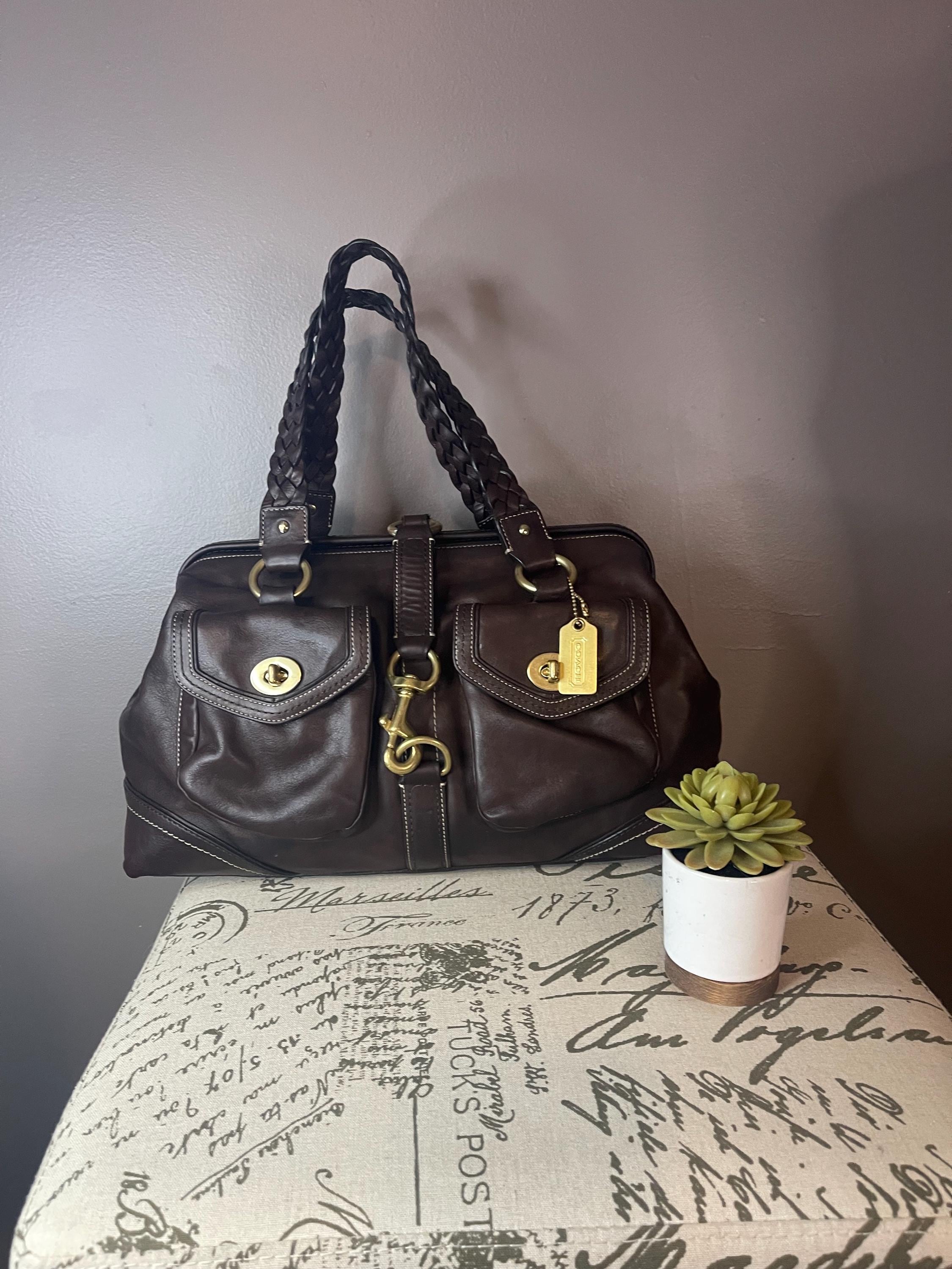 2005 - Coach Brown Leather Daphne Legacy Doctors Bag With Tag - Etsy