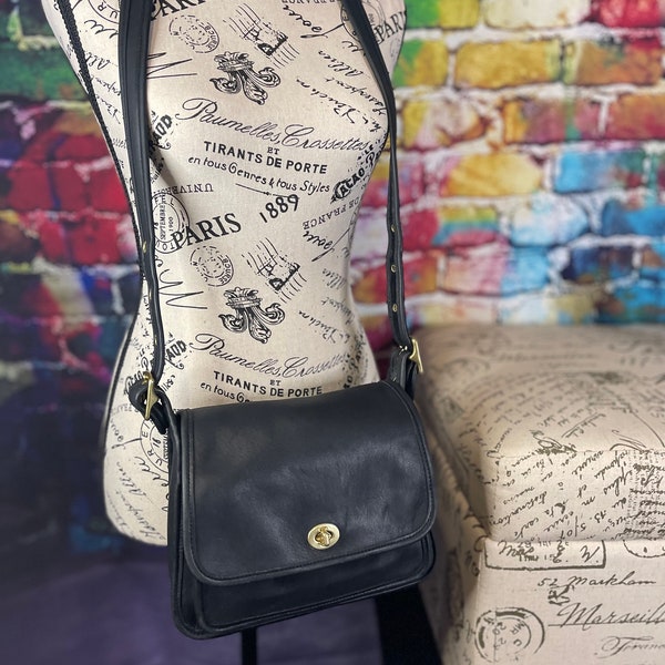 2001 - Vintage Coach Black Rambler, Style Number 9061, No Tag