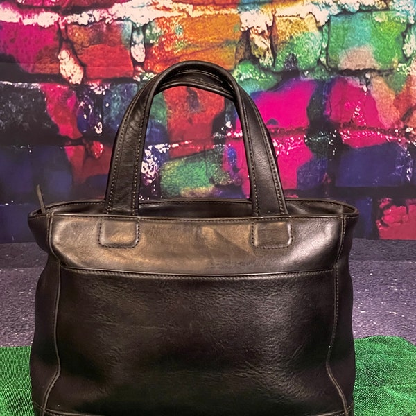 1998 Vintage Coach Black Bleeker Satchel - No Tag