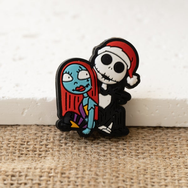 Halloween ghost jack and sally silicone focal bead, Halloween silicone bead, beaded pen,  silicone focal bead for pen