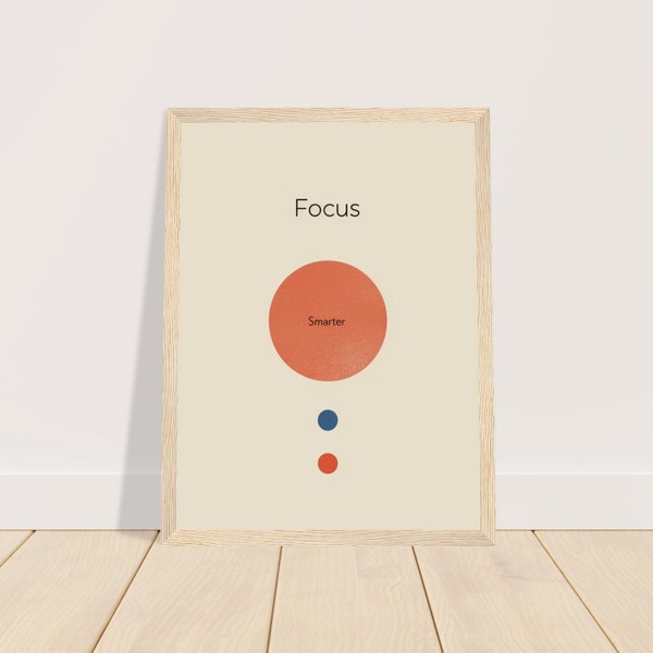 Boost Focus and Productivity with Minimalist Wall Art - Instant Digital Download for Students, Professionals & Entrepreneurs.