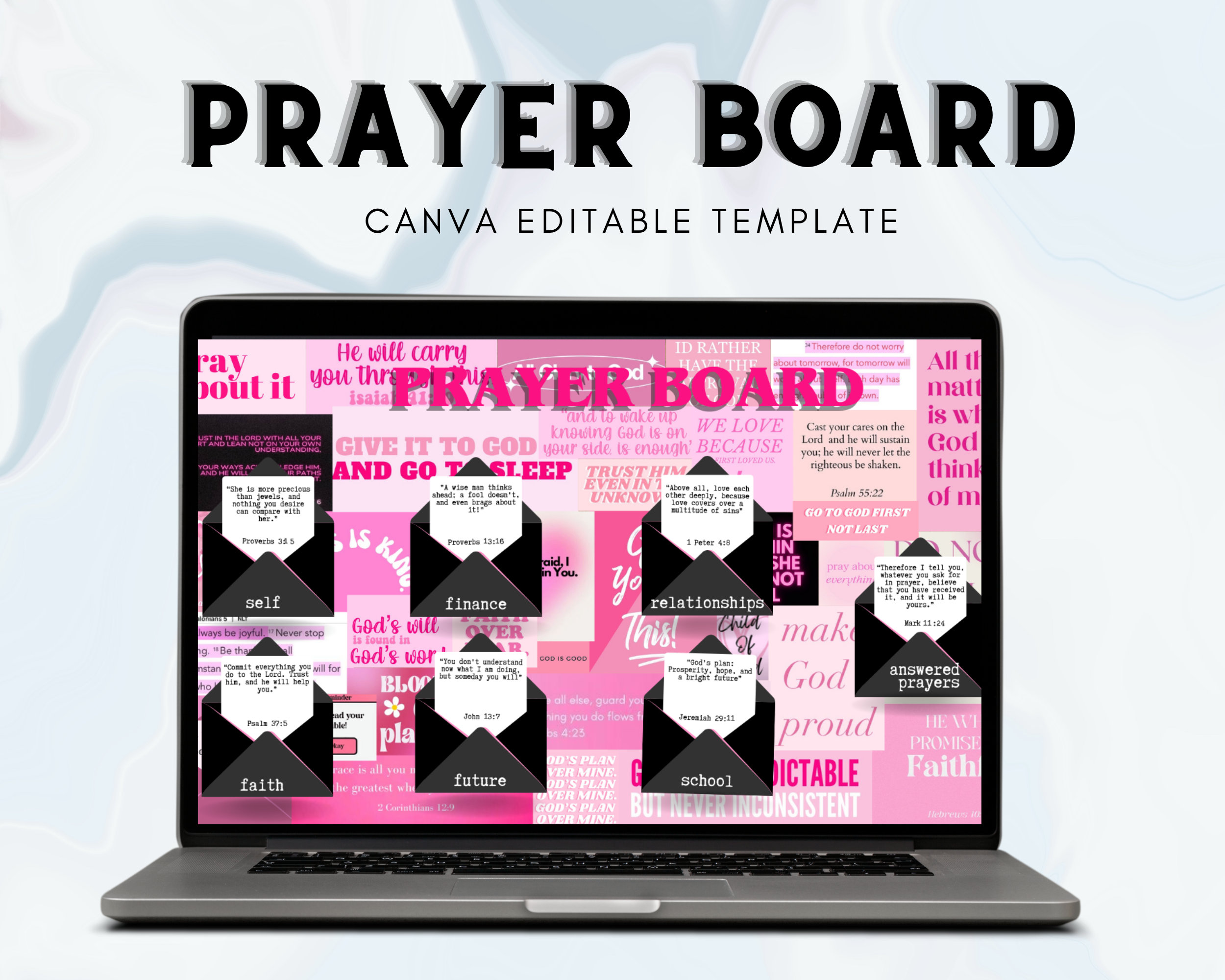 Prayer Board Printable, Daily Prayer Board, Bible Verse Cards, Christian  Bulletin Board Kit, Faith Board Words, Prayer Wall 