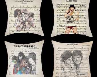 Multi Artist Sheet Music Pillows