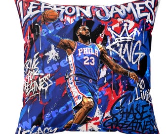 LeBron James Sixers Pillow